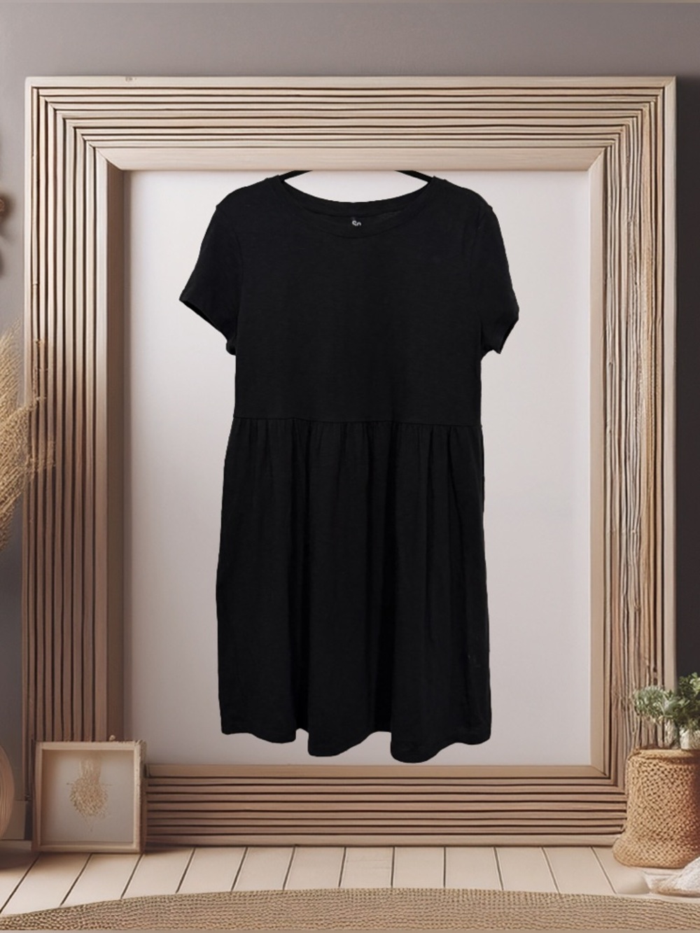 BOGO! Black Short Sleeve Midi Dress